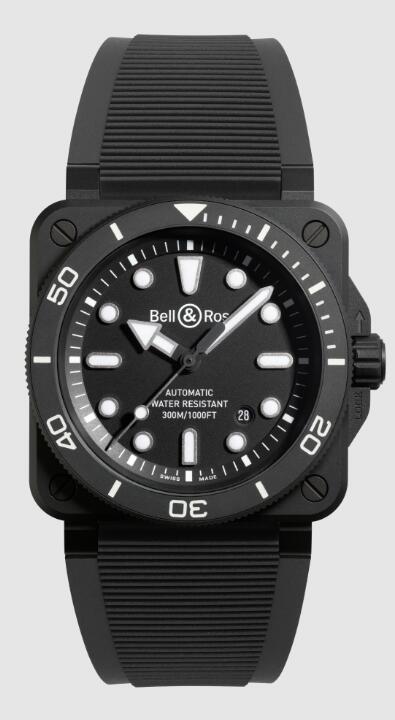 Bell & Ross BR 03 DIVER BLACK MATTE CERAMIC BR03A-D-BL-CE/SRB Replica Watch